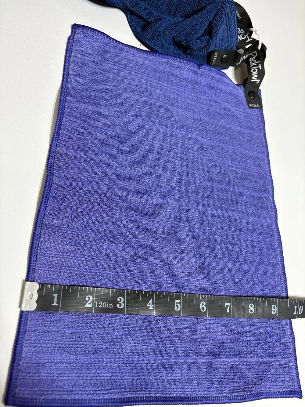 PackTowl Luxe Body Towel 5 pack on a Ring antimicrobial travel microfiber